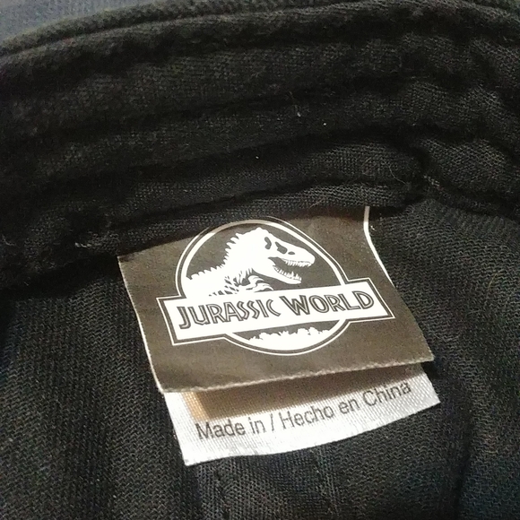 Jurassic World Dinosaur BallCap Hat  Black Adjustable Snapback OSFM - Picture 3 of 6